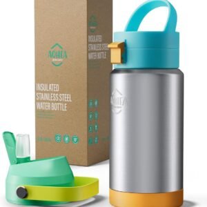Botella térmica para niños con pajilla (350 ml)