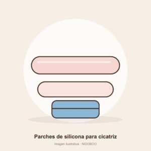 Parches de silicona para cicatriz (imagen ilustrativa)